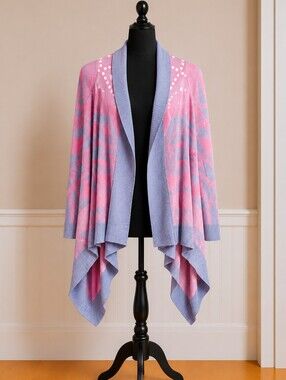 Pink Republic Aztec Print Cardigan